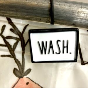 Rae Dunn wash shower curtain hooks. Set of 11.